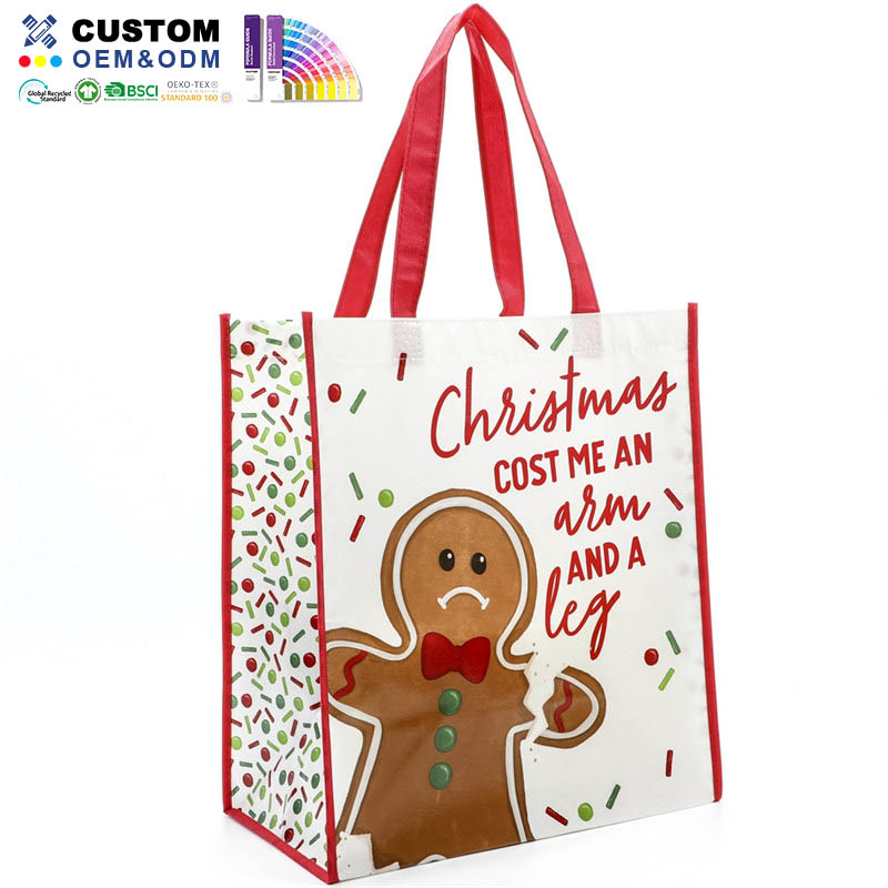 X-Mas PP Non Woven laminointi Shopper